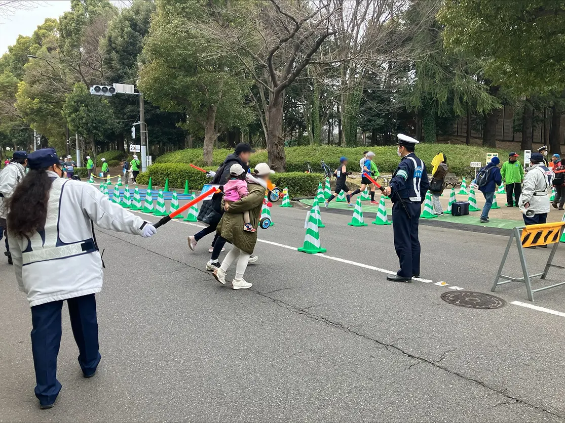 練馬こぶしハーフマラソン2024警備