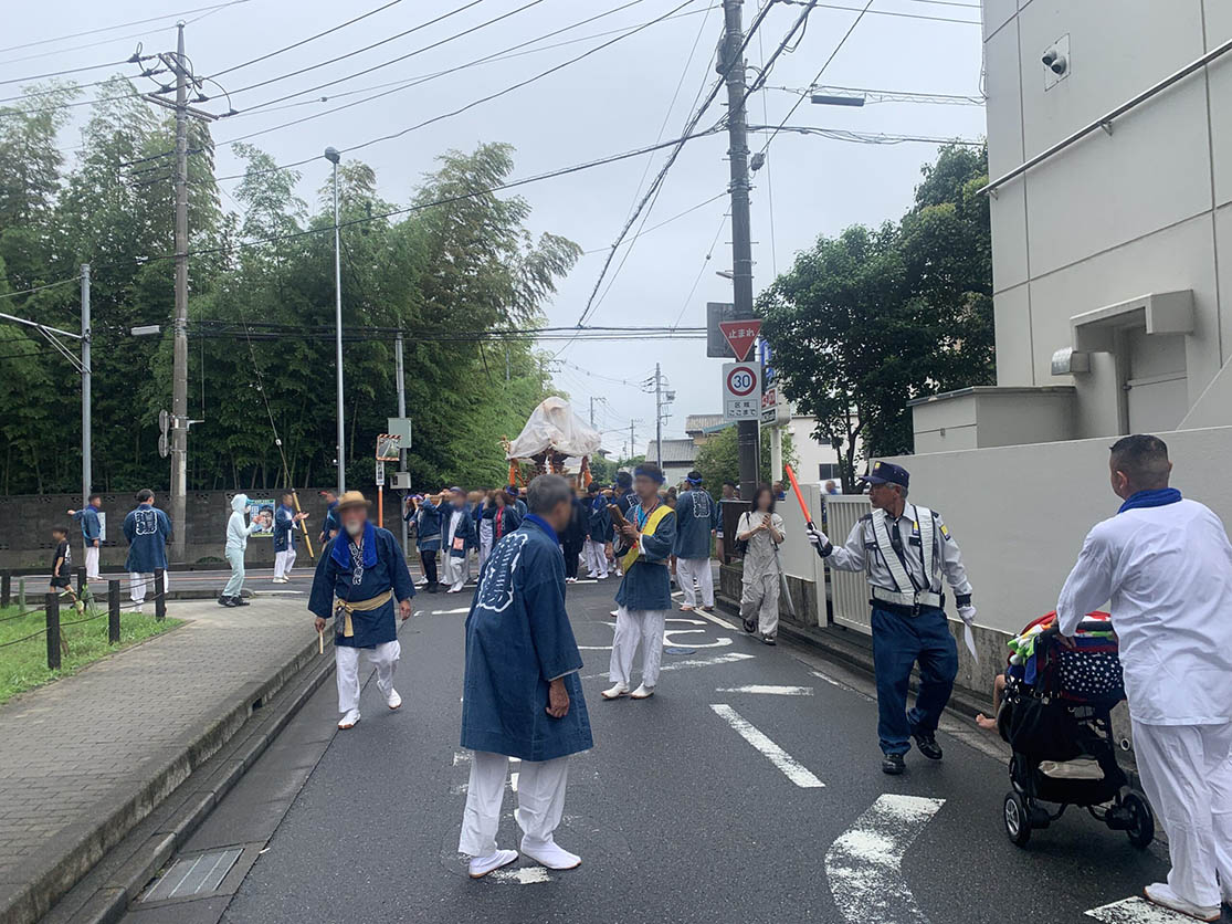 道場夏祭り2024警備の様子